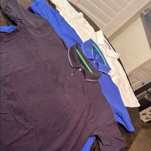 Lands' End Black Polo Shirt Casual Wear